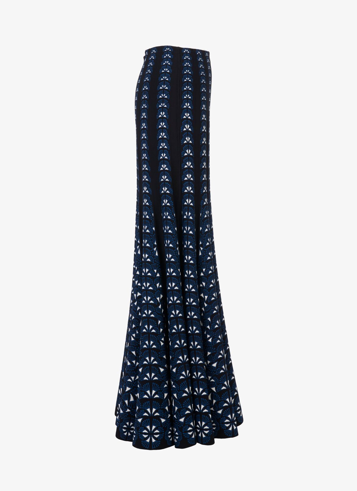 Long Flowing Skirt
 ALAÏA BLACK/BLUE LONG FLOWING SKIRT